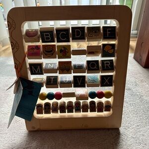 NWT B Toys Alphabet abacus